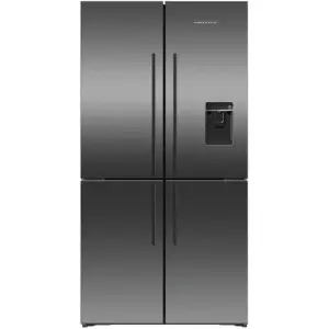 Fisher & Paykel 538L Quad Door Fridge Black Stainless Steel RF605QDUVB2