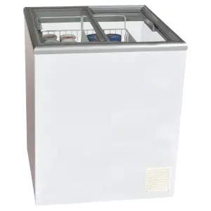 Nova 2 GSL - Glass Sliding Lid Flat Top Display & Storage Freezer