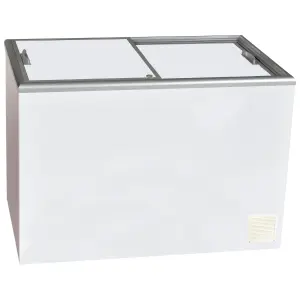 Nova 4 SSL - Solid Sliding Lid Flat Top Display & Storage Freezer