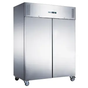 FED-X S/S Two Full Door Upright Freezer