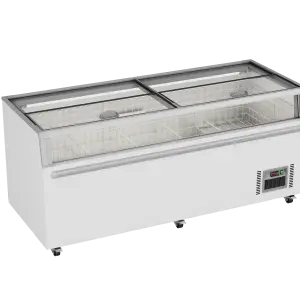 Thermaster Supermarket Island Freezer with Glass Sliding Lids ZCD-L210G